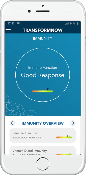 immune response app display